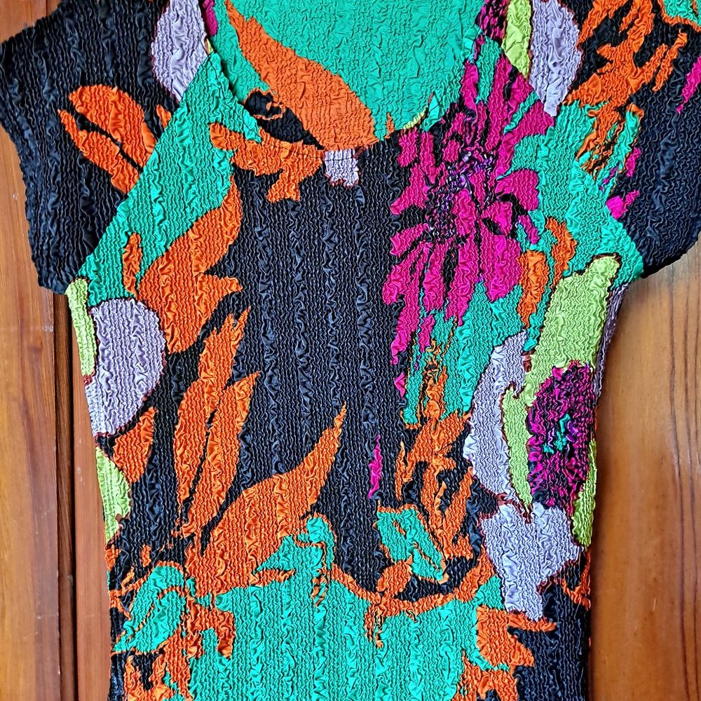 Stretchy vibrant colored top